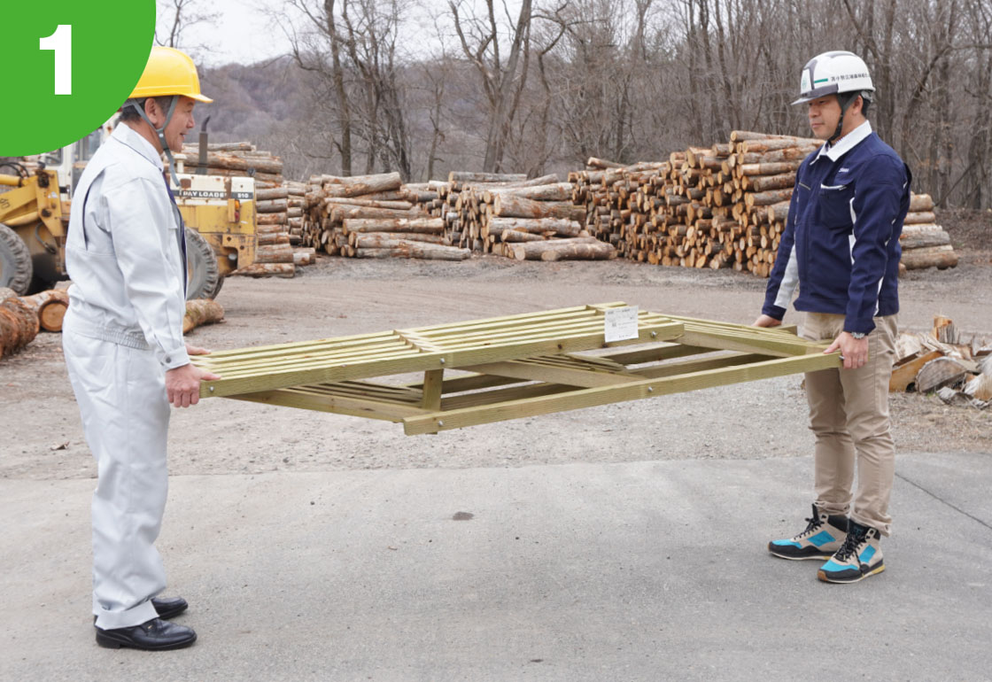 木製枠・組み立て