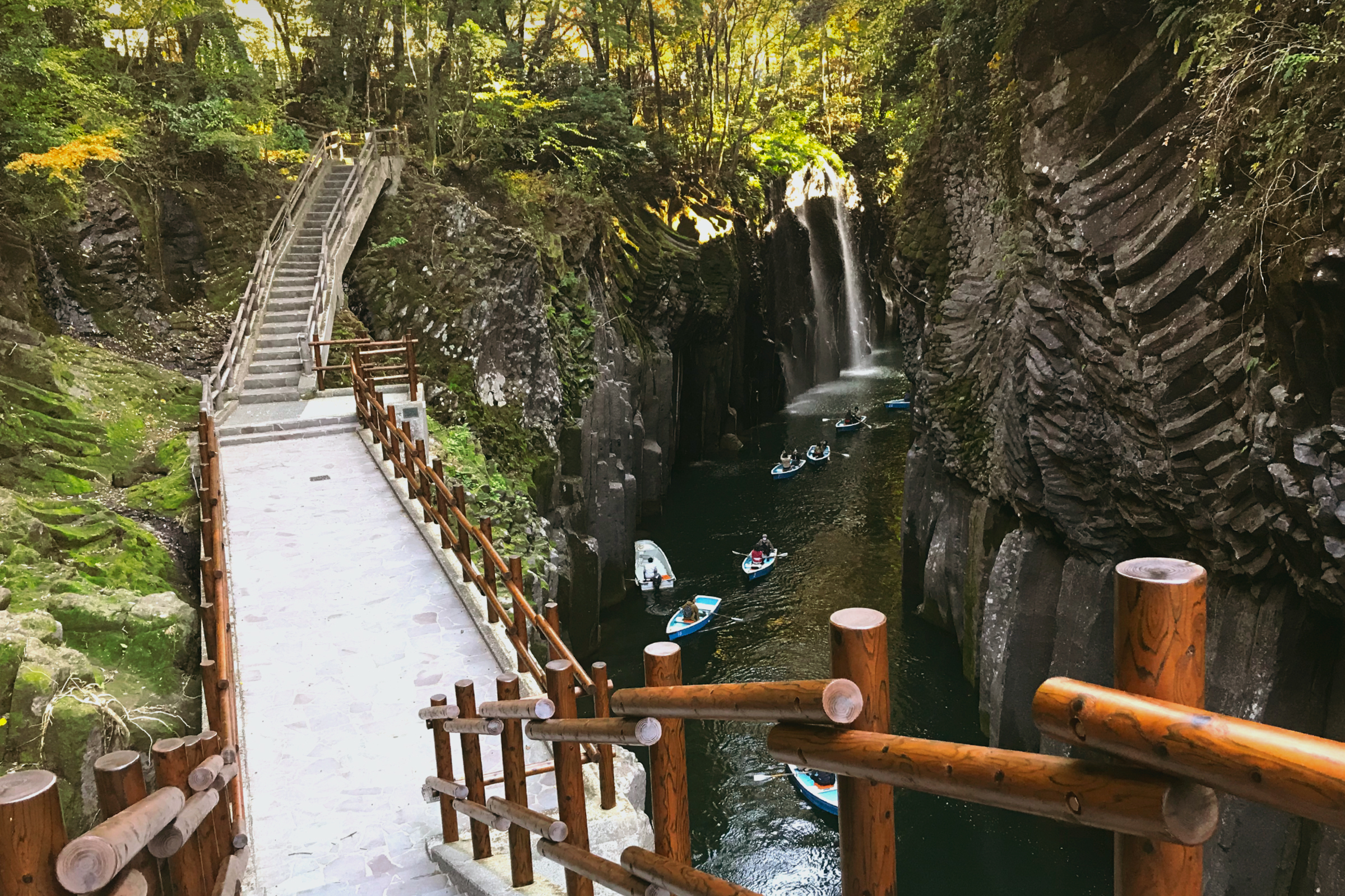 ウッドデッキ（木道）の写真