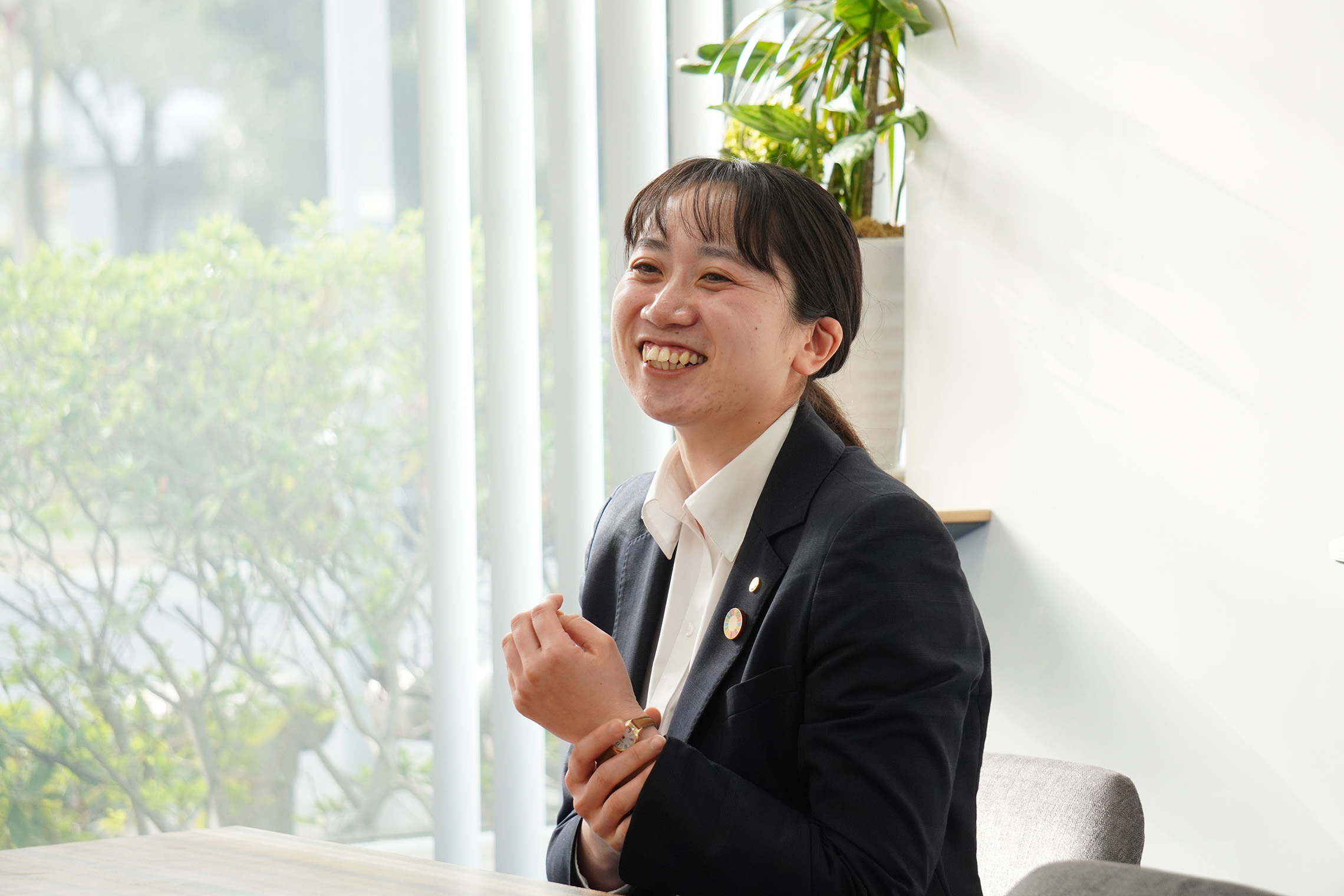 社員のインタビュー風景